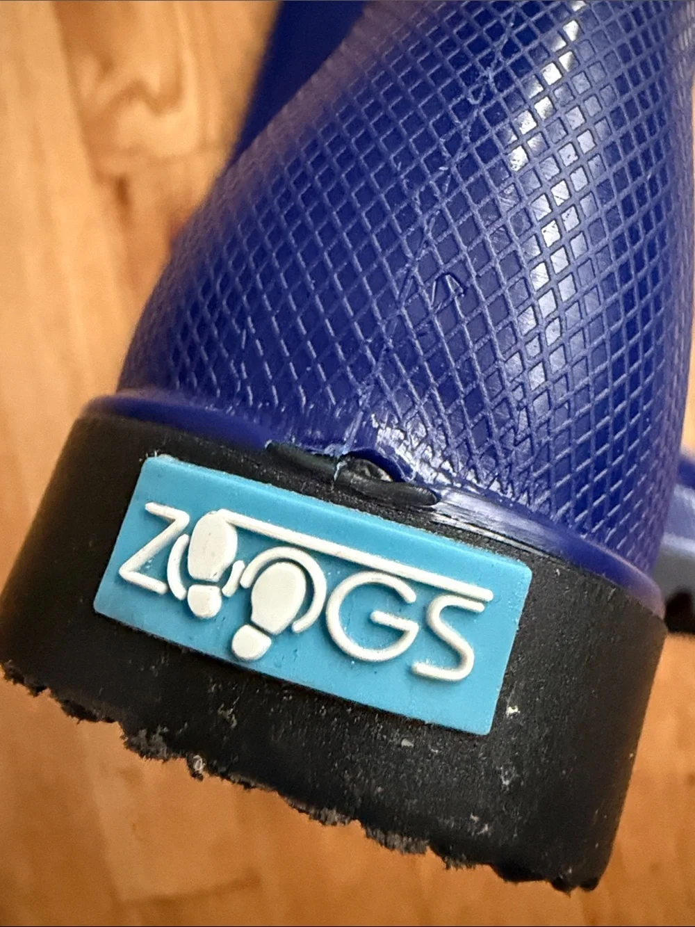 Kids Blue Rain Boots with Easy-Pull Handles size 1